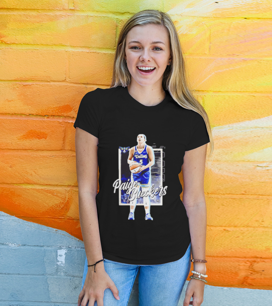 Paige Bueckers Dallas Wings Basketball Player Jersey Number 5 T-Shirt