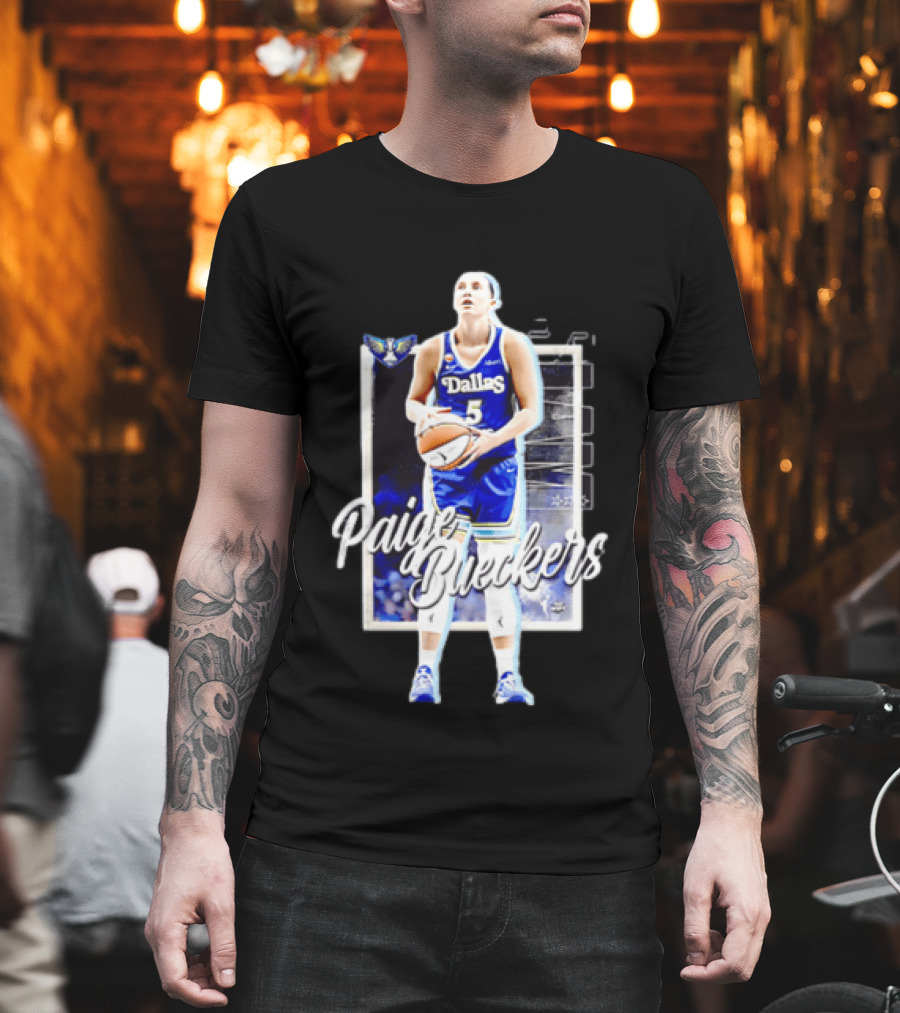 Paige Bueckers Dallas Wings Basketball Player Jersey Number 5 T-Shirt