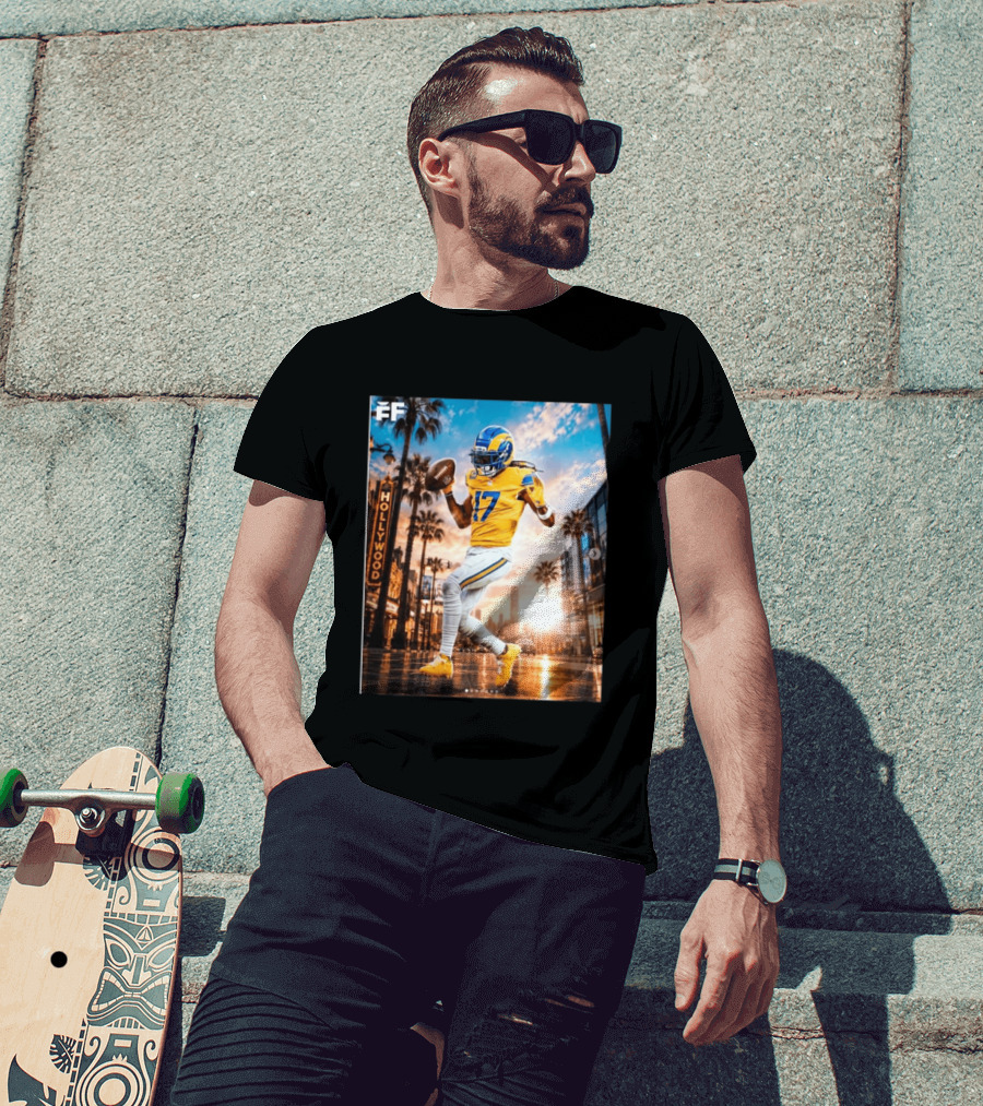 Los Angeles Rams Hollywood Davante Adams 17 Football Player T-Shirt