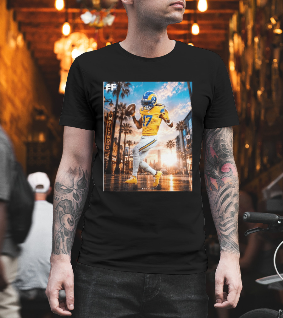 Los Angeles Rams Hollywood Davante Adams 17 Football Player T-Shirt
