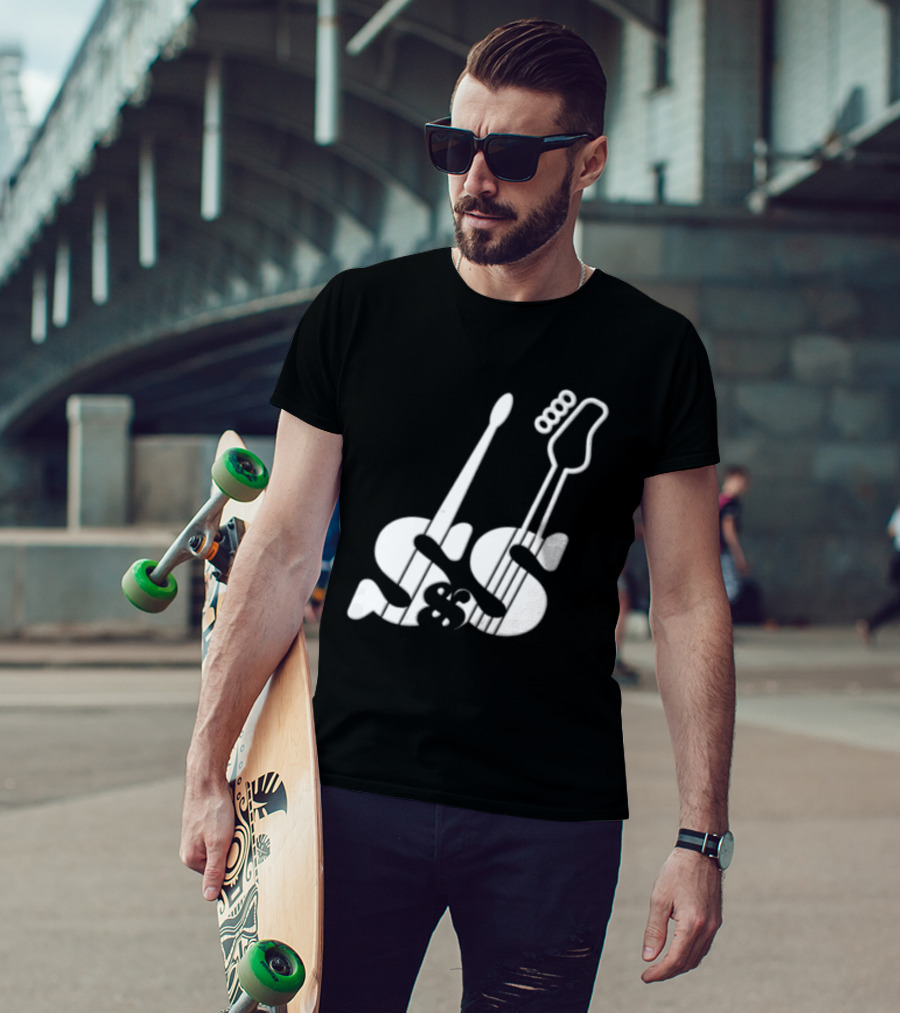 Guitars Forming Letter S T-Shirt