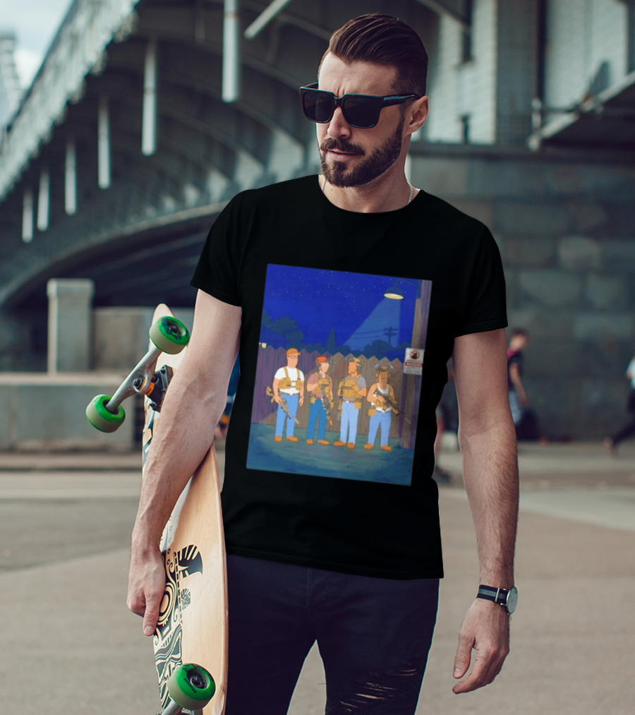 Neighborhood Tactical Squad Warning King Of The Hill T-Shirt