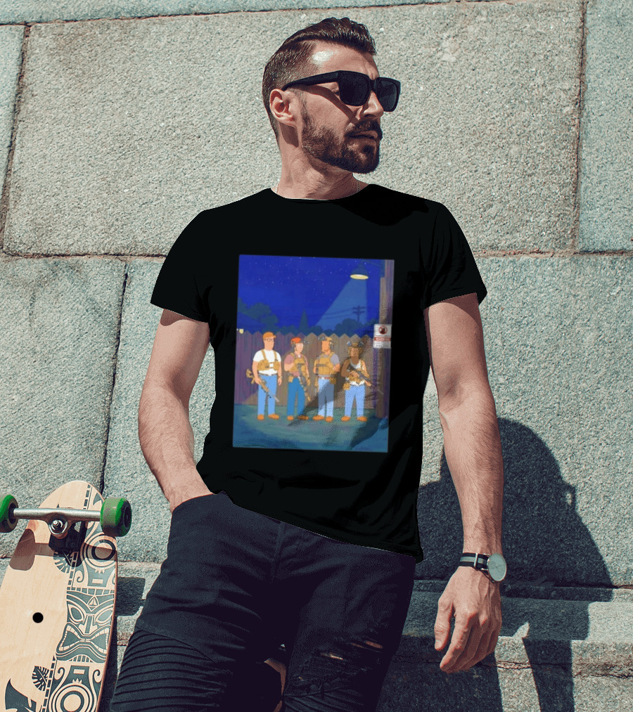 Neighborhood Tactical Squad Warning King Of The Hill T-Shirt
