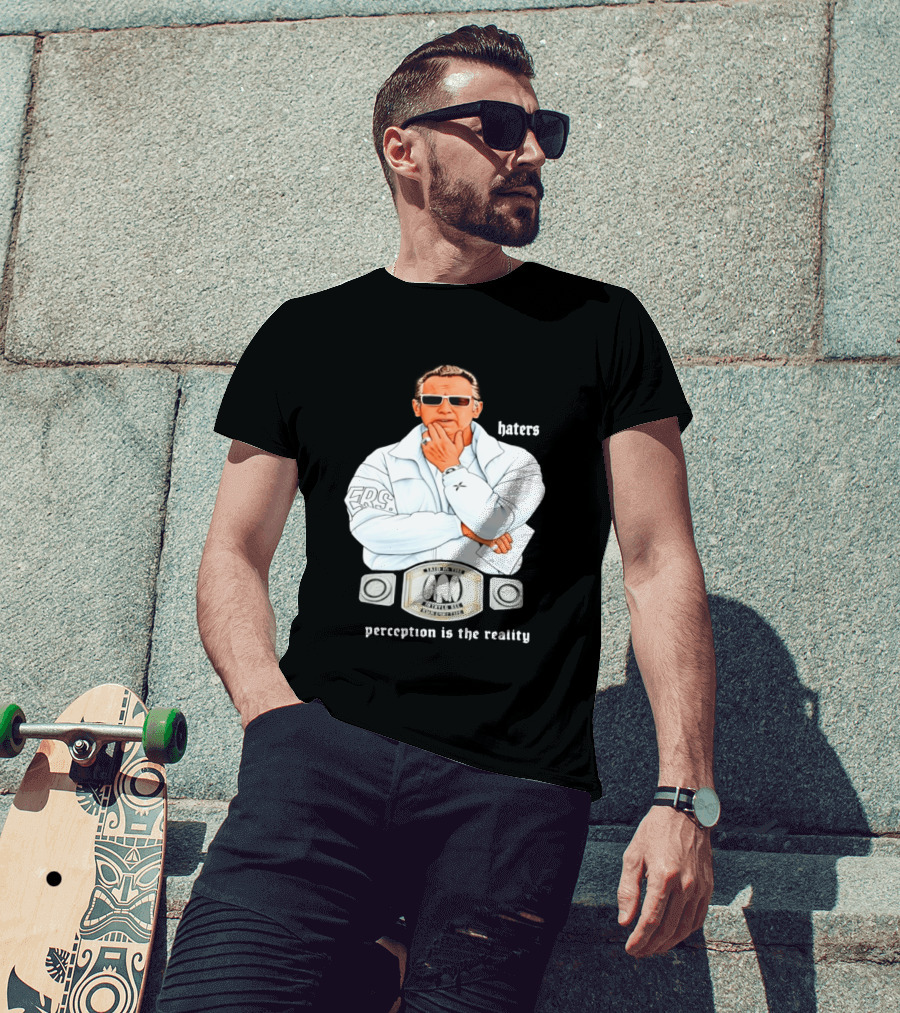Pat Riley Made To Win Perception Is The Reality Haters T-Shirt