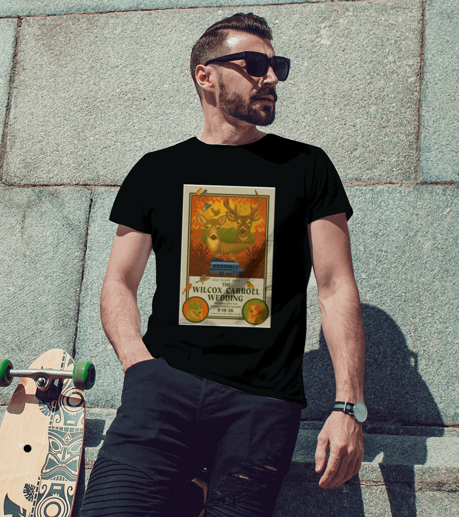 The Wilcox Carroll Wedding One Night Only Forever After Tour Featuring Eminence Ensemble September 19 2026 Colorado T-Shirt