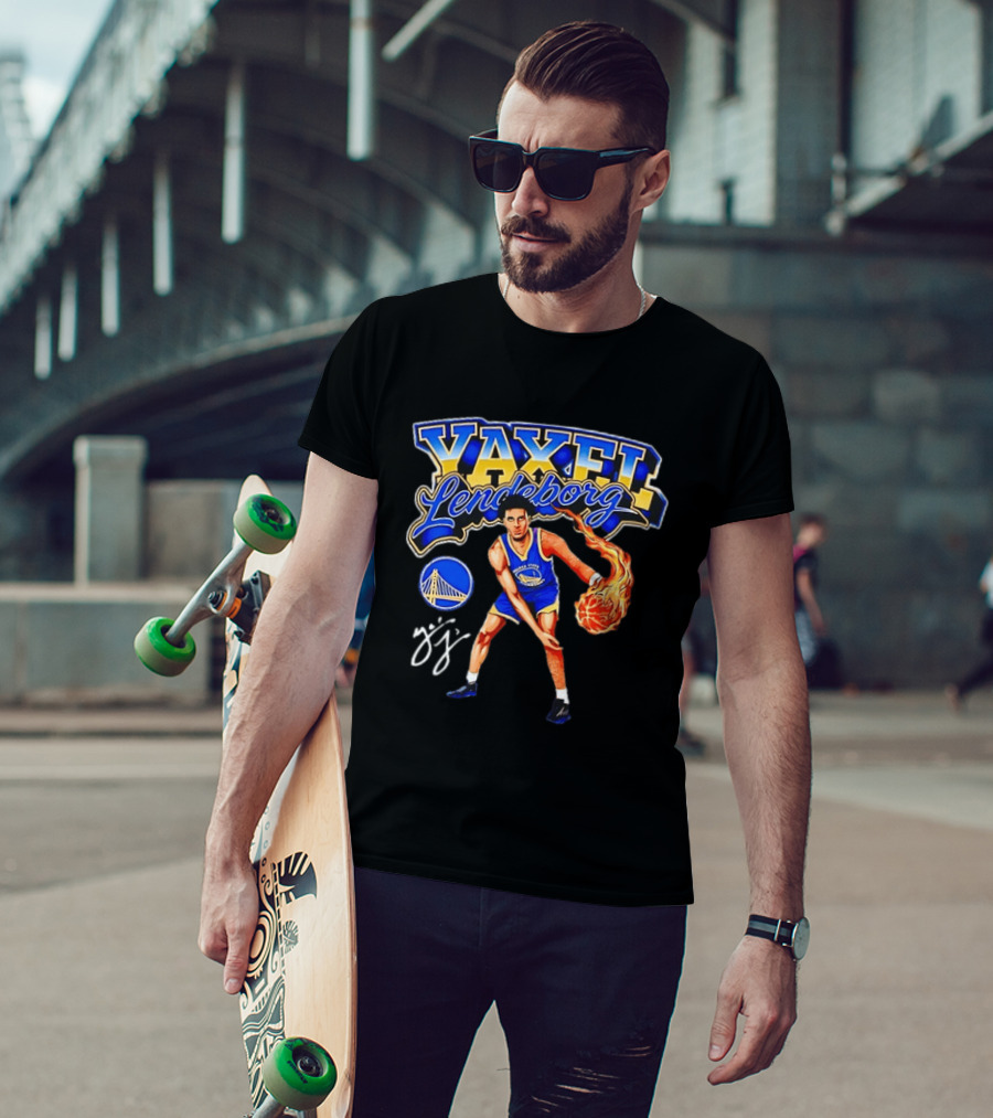 Vaxfi Lendeborg Golden State Warriors Basketball Flame Player T-Shirt
