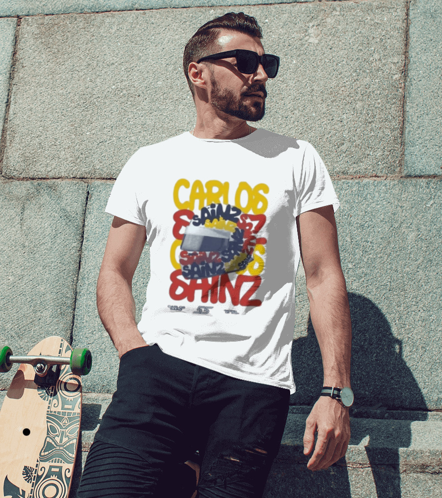 Carlos Sainz Madrid F1 Team Race Special 26 Atlassian Williams T-Shirt