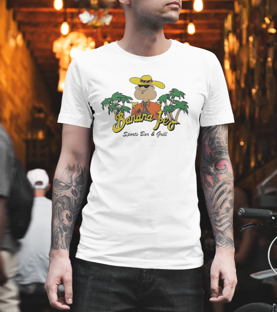 Banana Joe's Sports Bar & Grill Tropical Palm Island Vibes T-Shirt