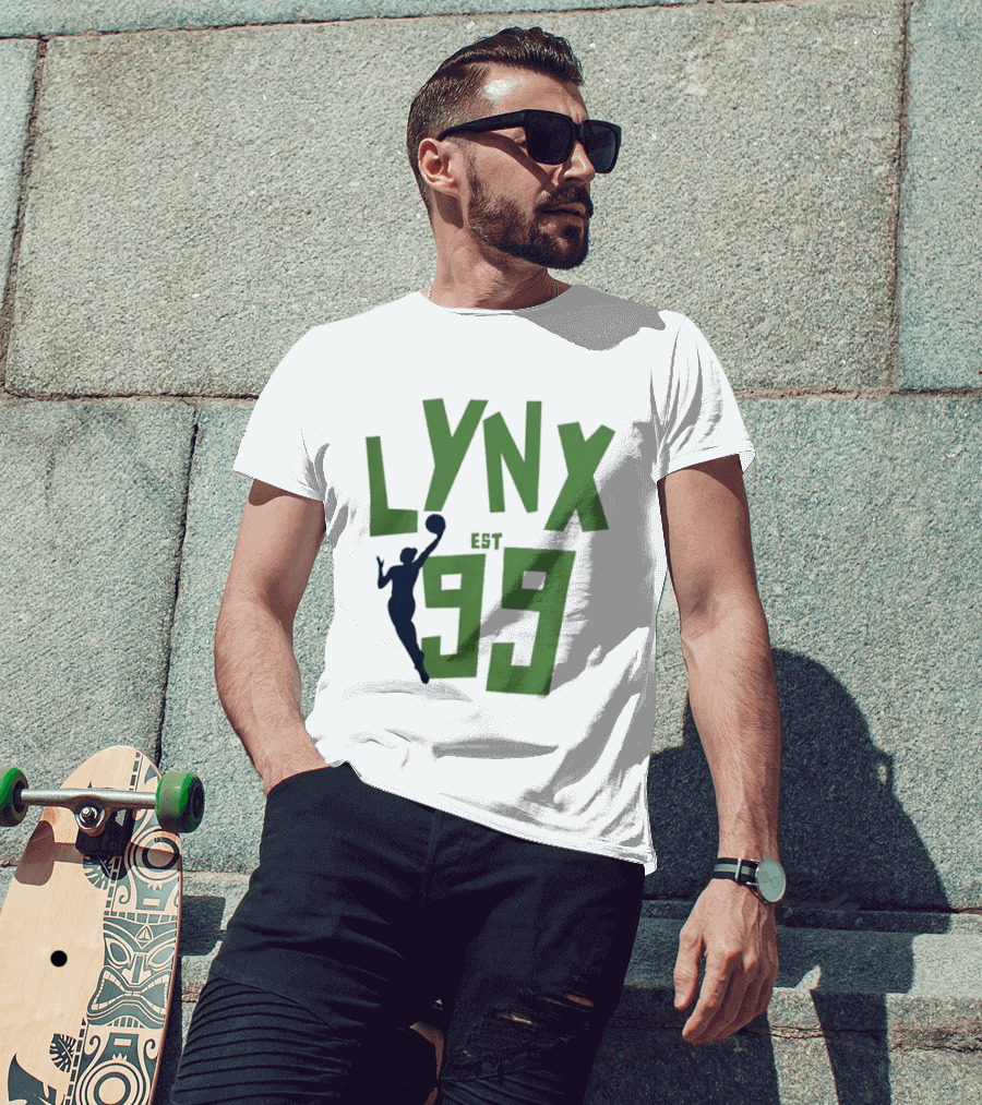 Playa Society Minnesota Lynx Est 99 Basketball Jumper T-Shirt