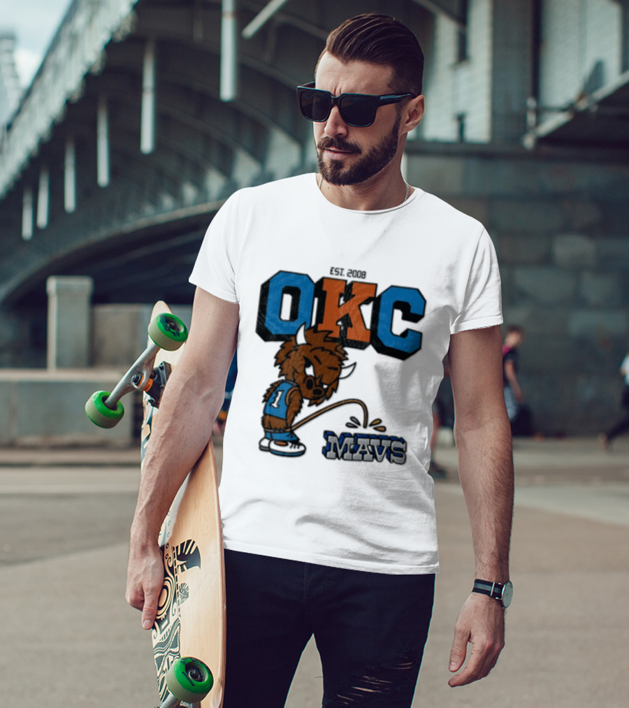 Oklahoma City Thunder Rumble On Dallas Mavericks Mavs Rivalry T-Shirt