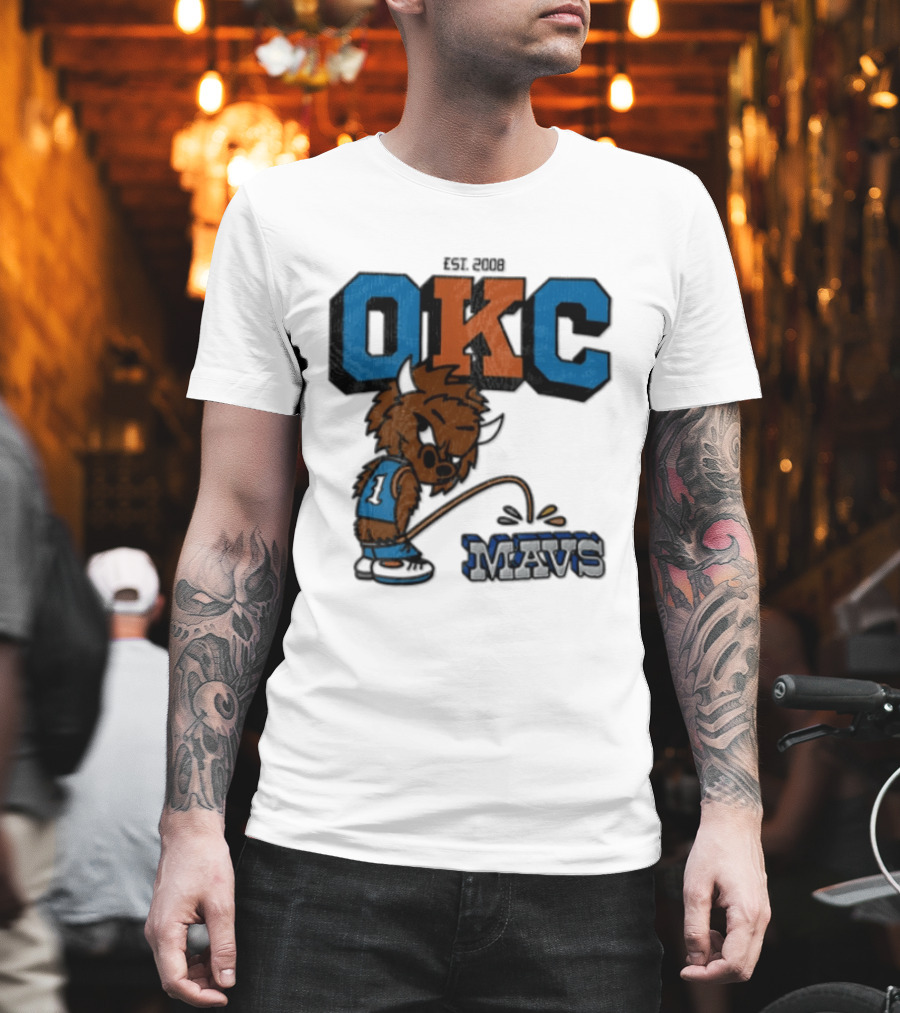 Oklahoma City Thunder Rumble On Dallas Mavericks Mavs Rivalry T-Shirt