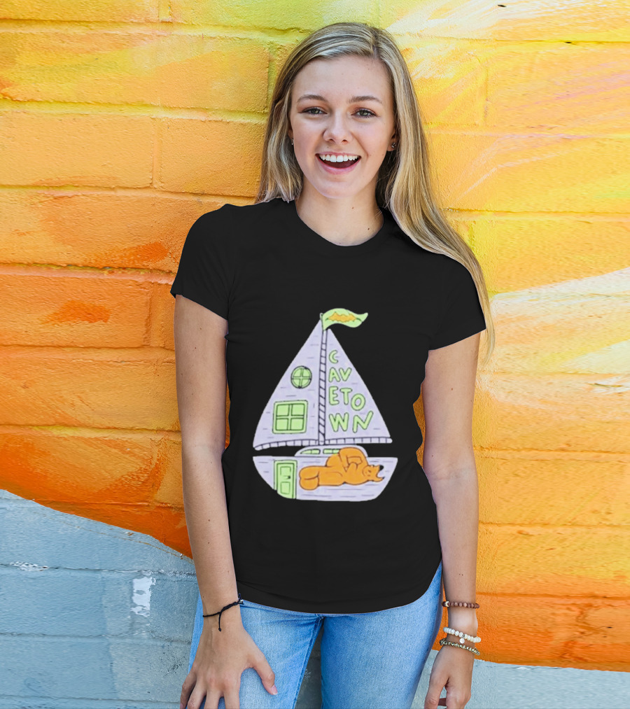 Cavetown Running With Scissors 2026 USA Tour Sail Boat T-Shirt