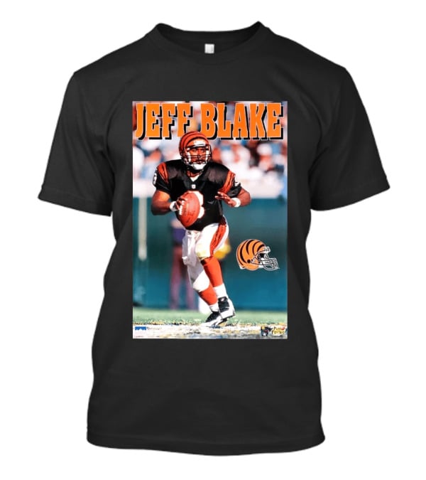 Cincinnati Bengals Jeff Blake Quarterback Action NFL Football T-Shirt