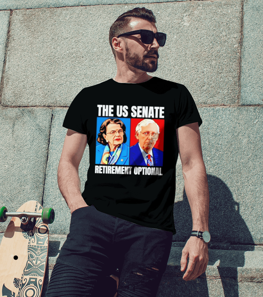 Dianne Feinstein Mitch McConnell The US Senate Retirement Optional T-Shirt