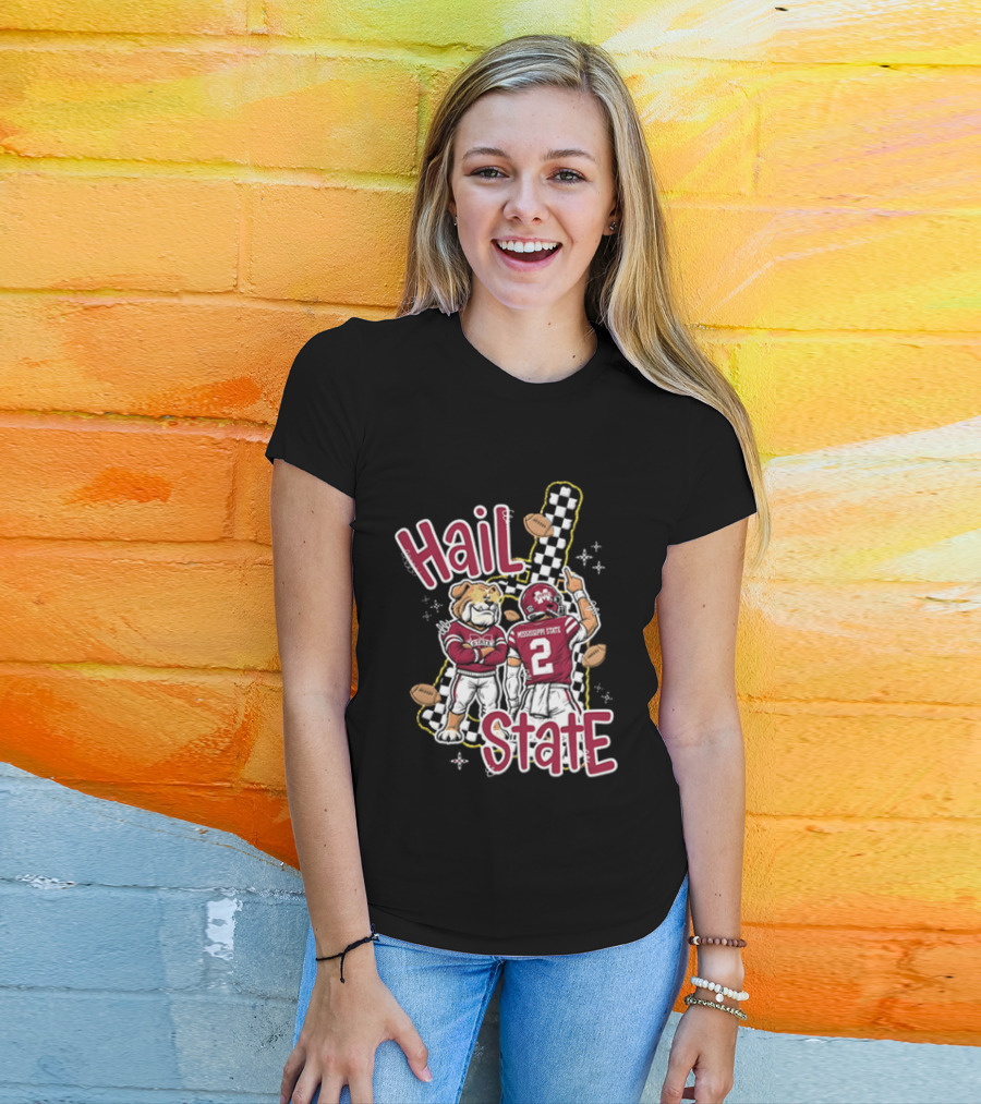 Mississippi State Hail Bulldogs Football Team Spirit T-Shirt