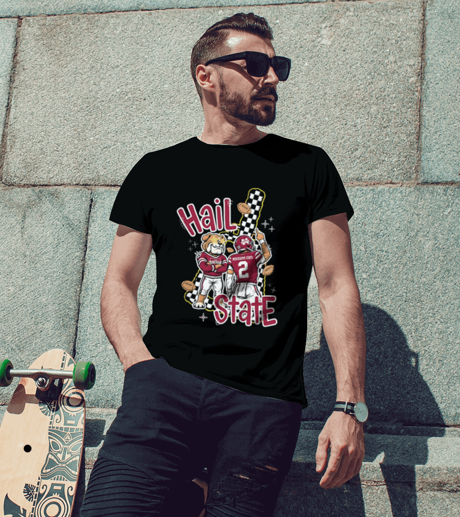 Mississippi State Hail Bulldogs Football Team Spirit T-Shirt