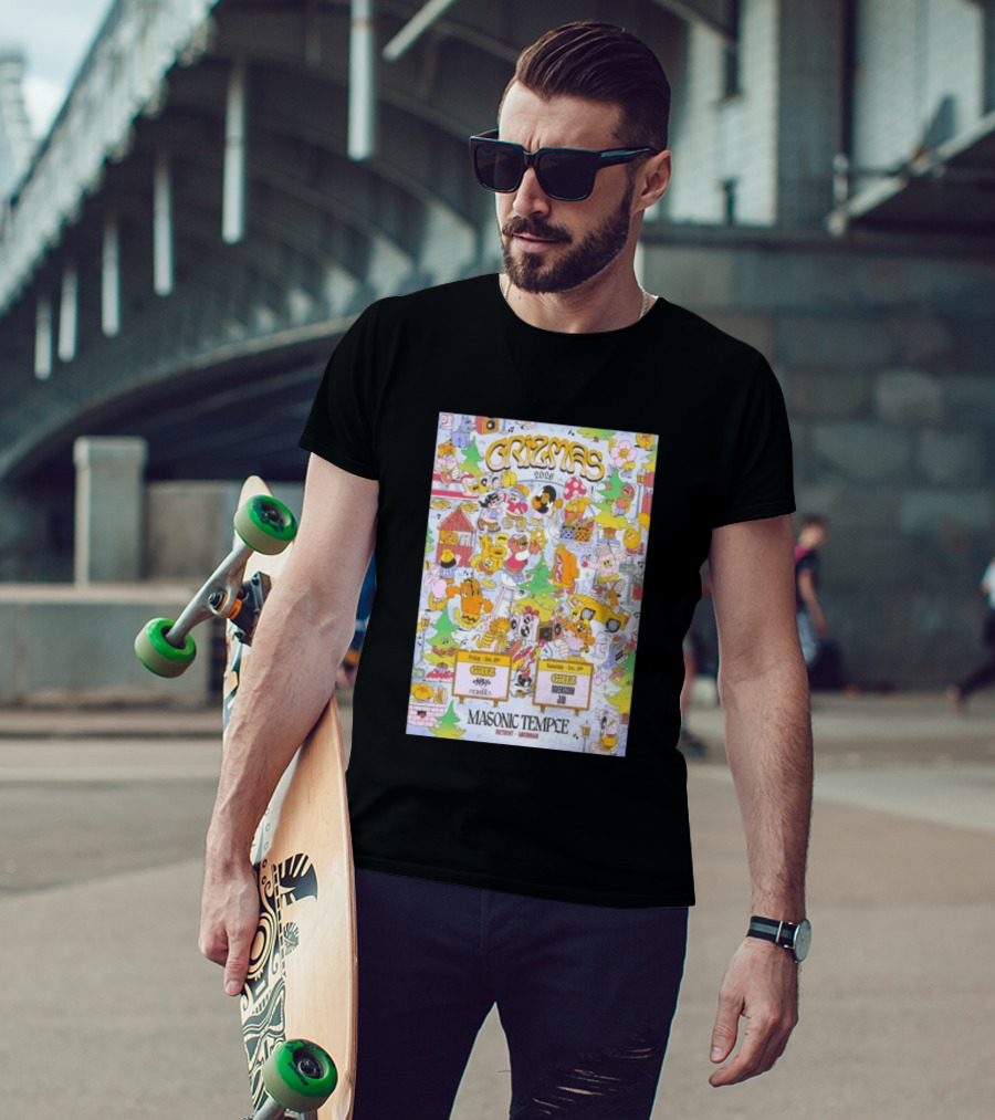 Grizmas 2026 Masonic Temple Detroit Michigan Griz Norbik Ravenscoon Jilli December 18 19 T-Shirt