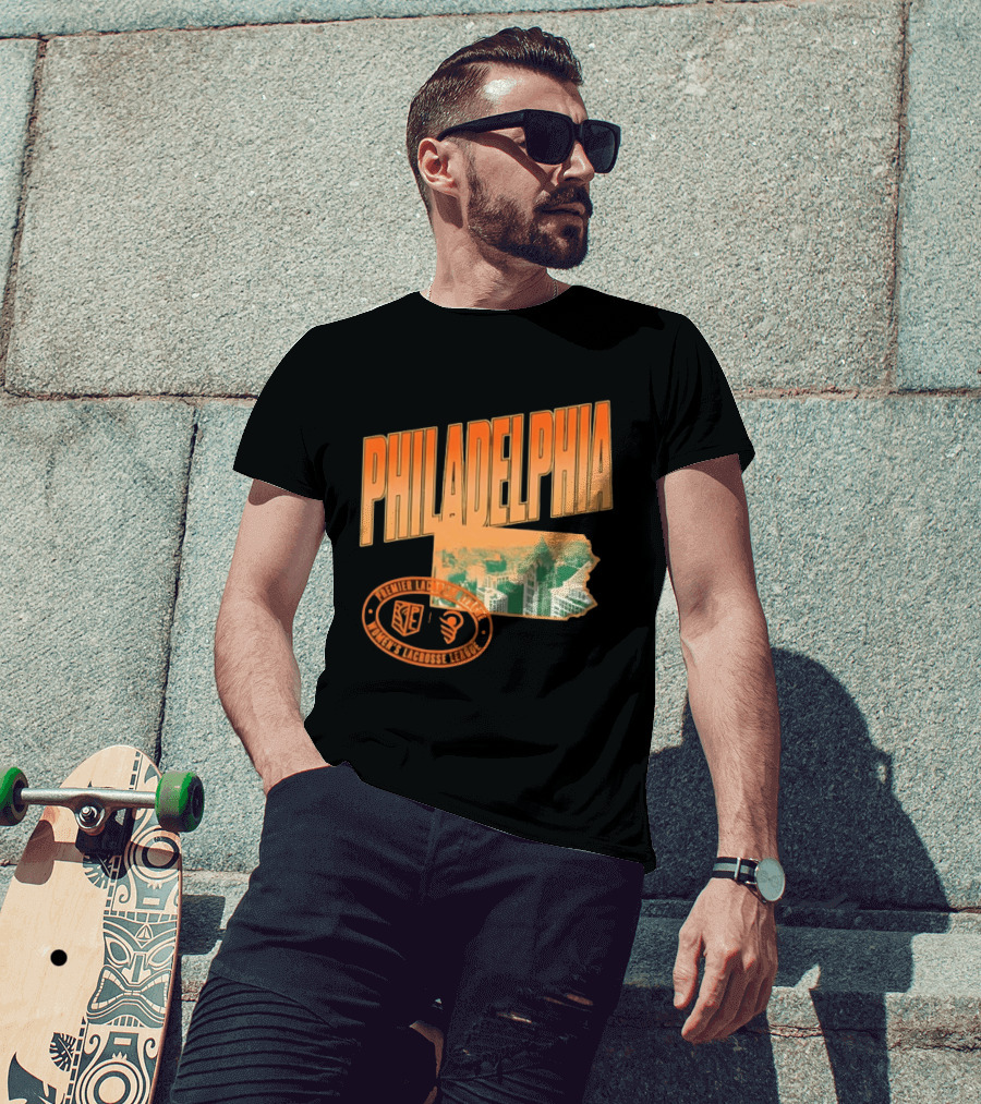 Philadelphia Premier Lacrosse League Women's Lacrosse Skyline T-Shirt