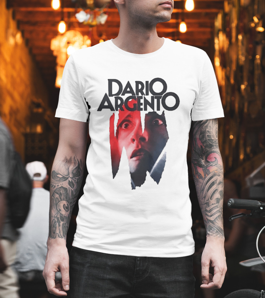 Dario Argento Horror Film Director Giallo Thriller Iconic Face T-Shirt