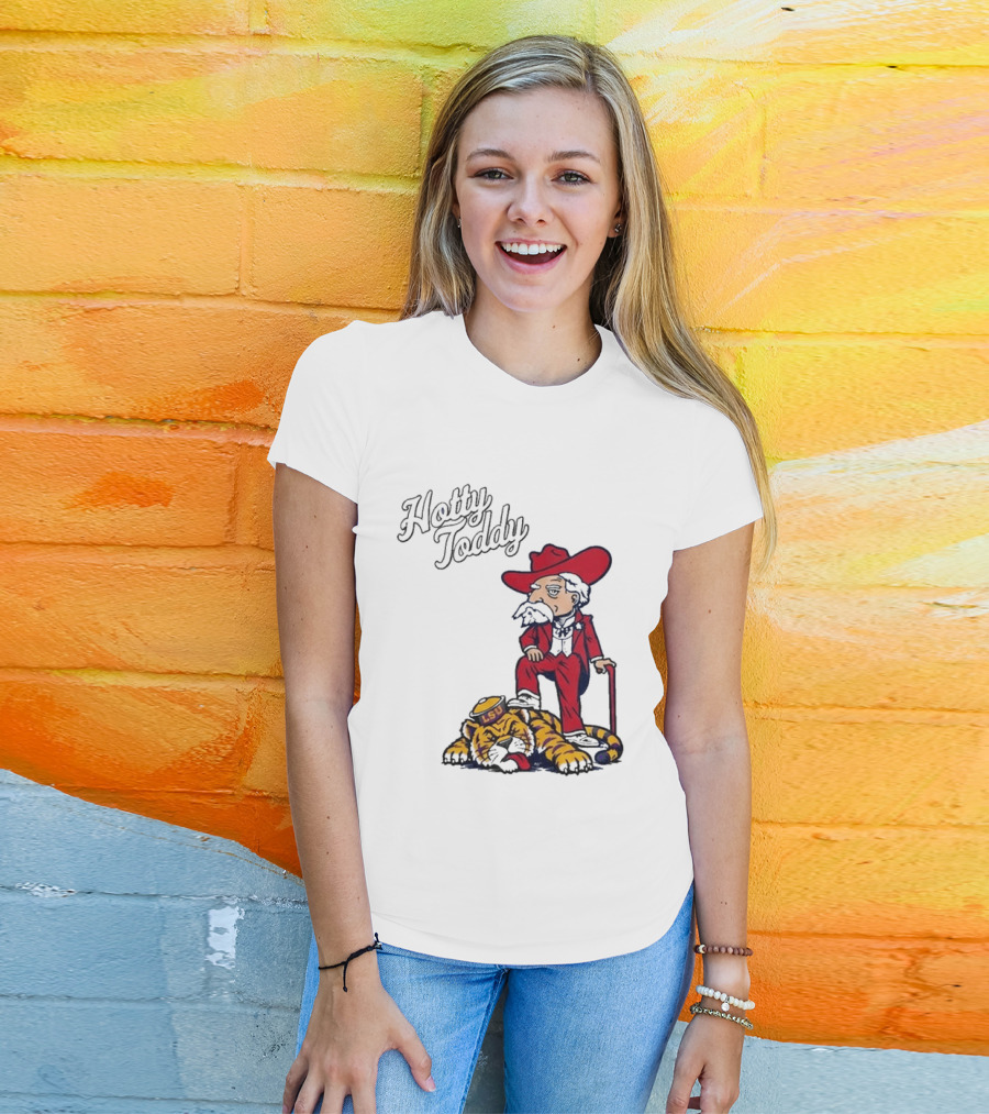 Hotty Toddy Ole Miss Mascot Triumph Over LSU Tiger 2026 T-Shirt