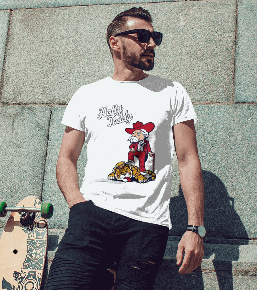 Hotty Toddy Ole Miss Mascot Triumph Over LSU Tiger 2026 T-Shirt