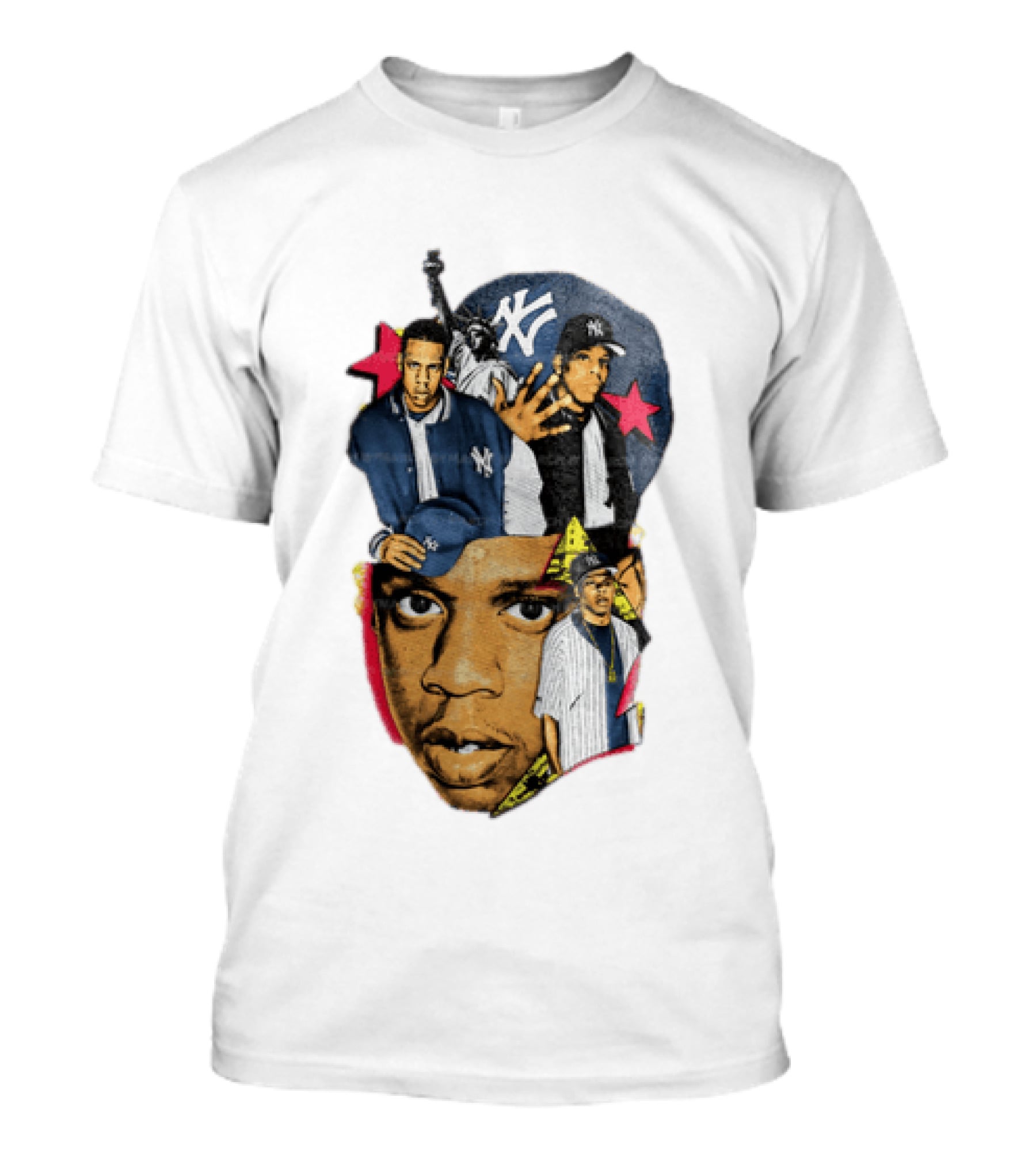 Jay Z New York Yankees Statue Of Liberty Stars T-Shirt