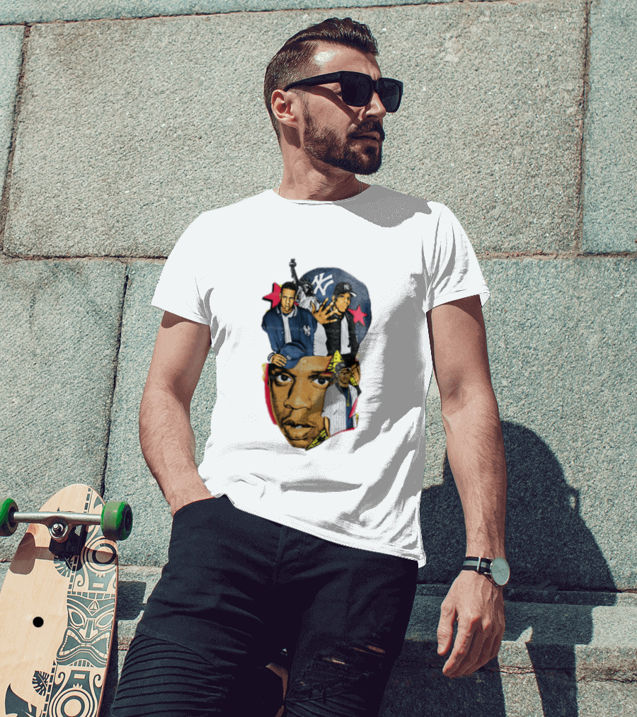 Jay Z New York Yankees Statue Of Liberty Stars T-Shirt