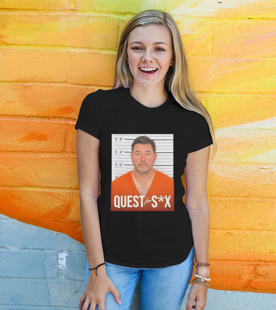 Quest For SX Shot Funny Prison Lineup T-Shirt