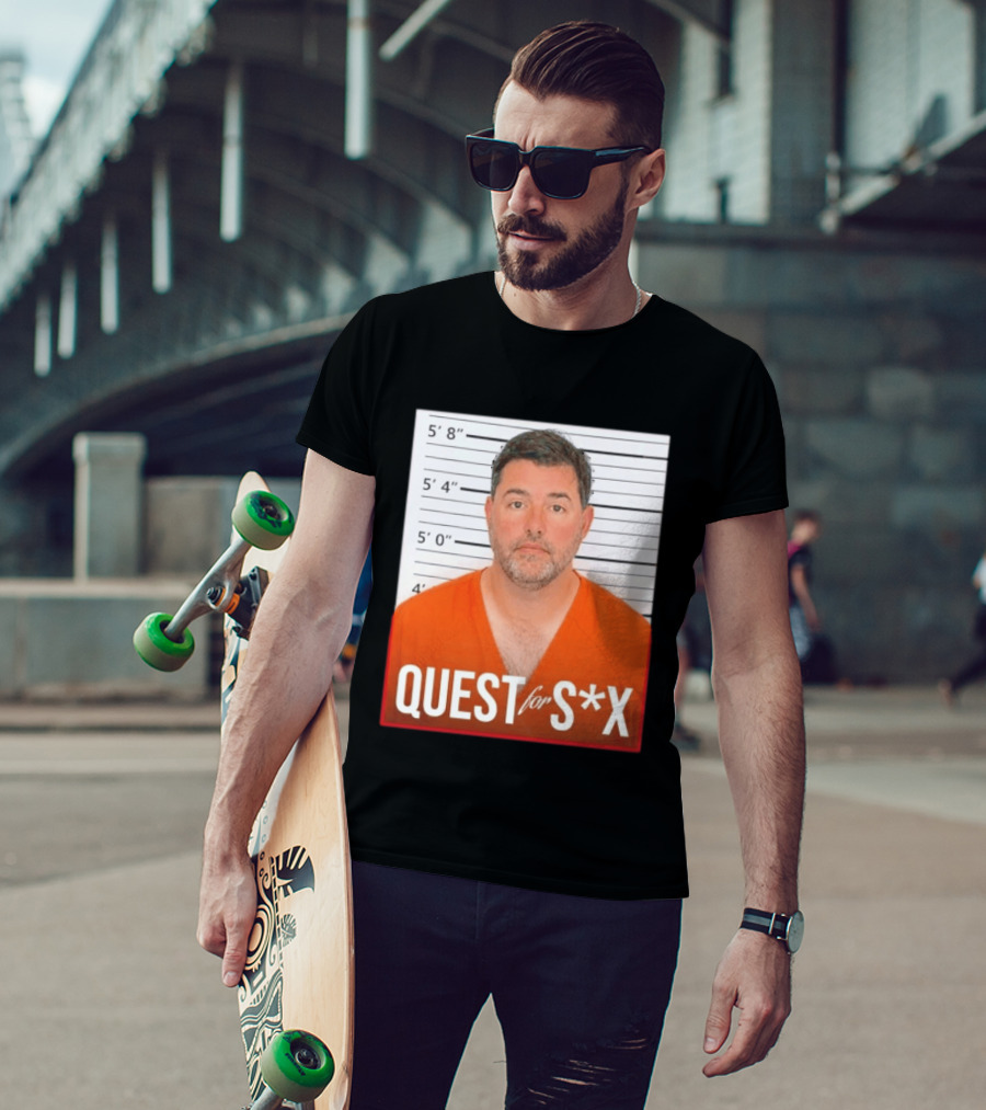 Quest For SX Shot Funny Prison Lineup T-Shirt