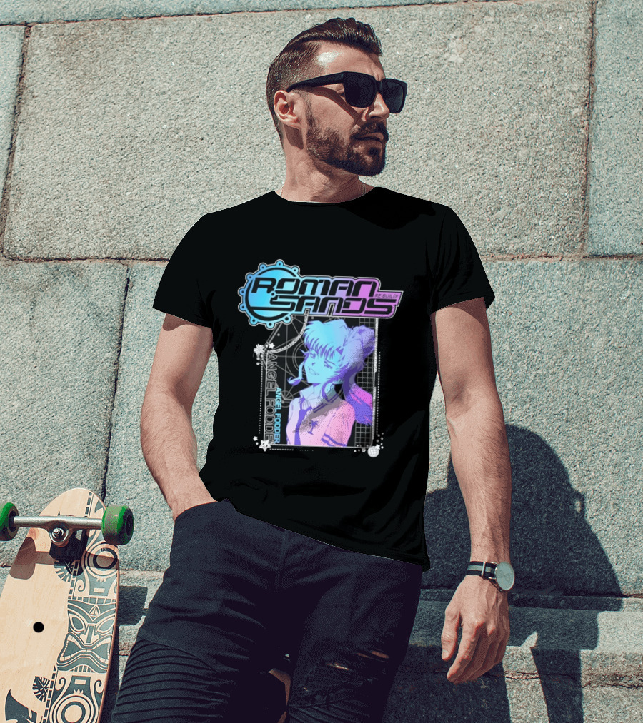 Roman Sands Re Build Angel Fodder Retro Anime Aesthetic T-Shirt