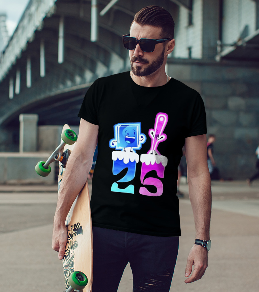 Ice Cube And Needle Battle For Dream Island 25 T-Shirt