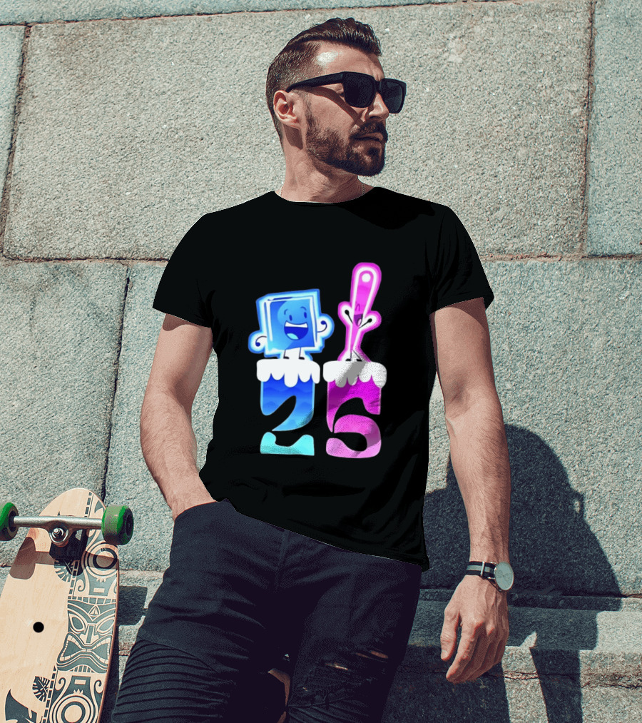Ice Cube And Needle Battle For Dream Island 25 T-Shirt