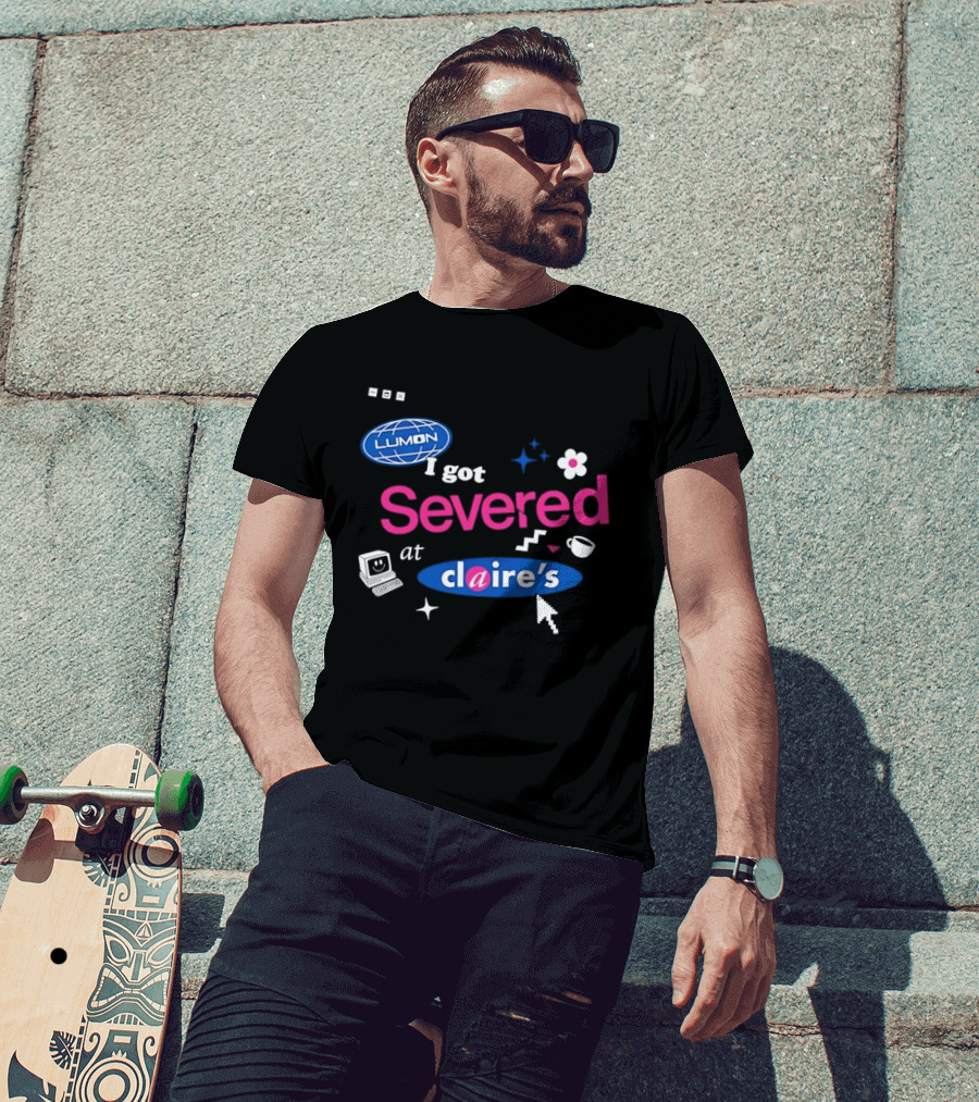 Lumon Severed At Claire's Severance Laptop Coffee Flower Cup Heart Stars T-Shirt