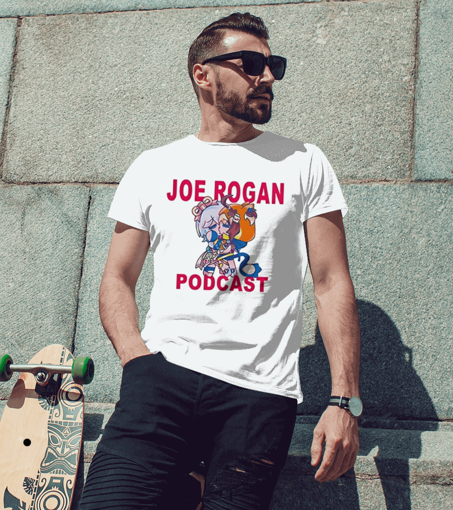 Joe Rogan Podcast Chibi Anime Manga T-Shirt