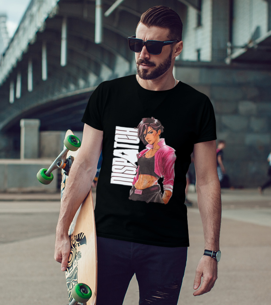 Dispatch Anime Girl Urban Style Two Sided T-Shirt