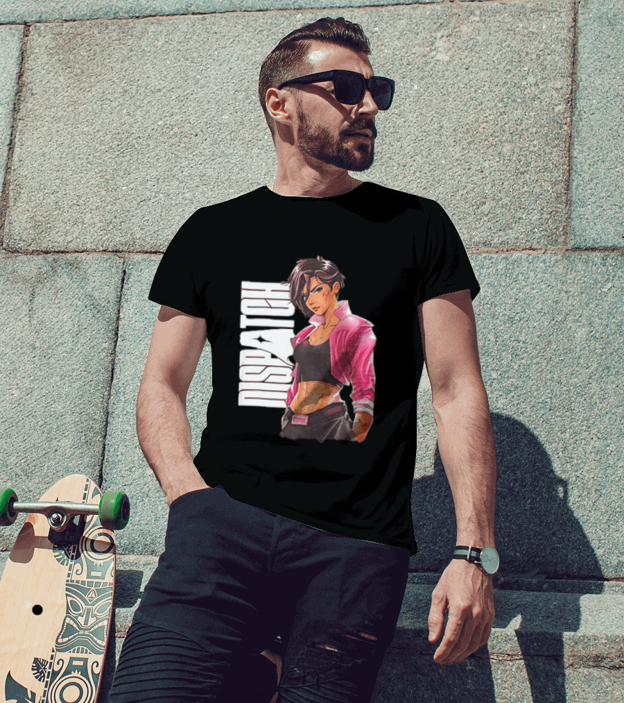 Dispatch Anime Girl Urban Style Two Sided T-Shirt