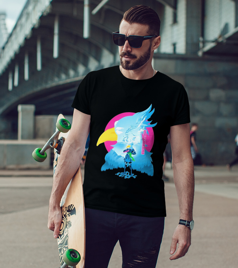 Shangri La Frontier Sunraku Eagle Art Gaming Manga Fantasy T-Shirt