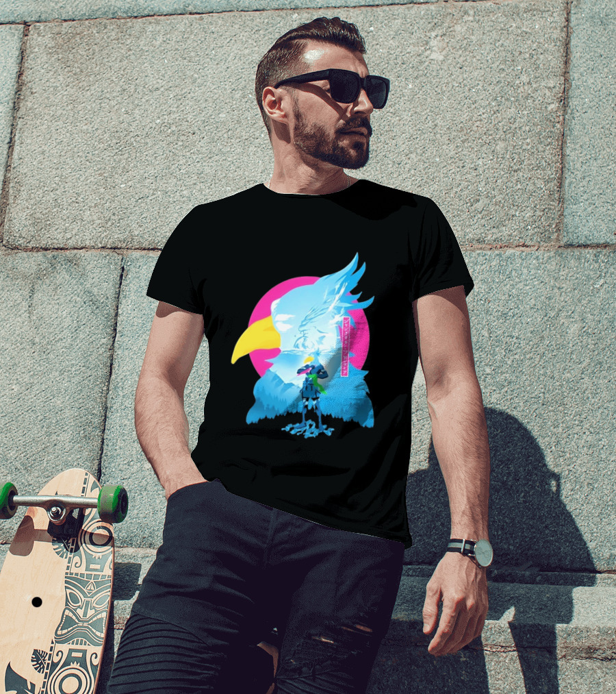 Shangri La Frontier Sunraku Eagle Art Gaming Manga Fantasy T-Shirt