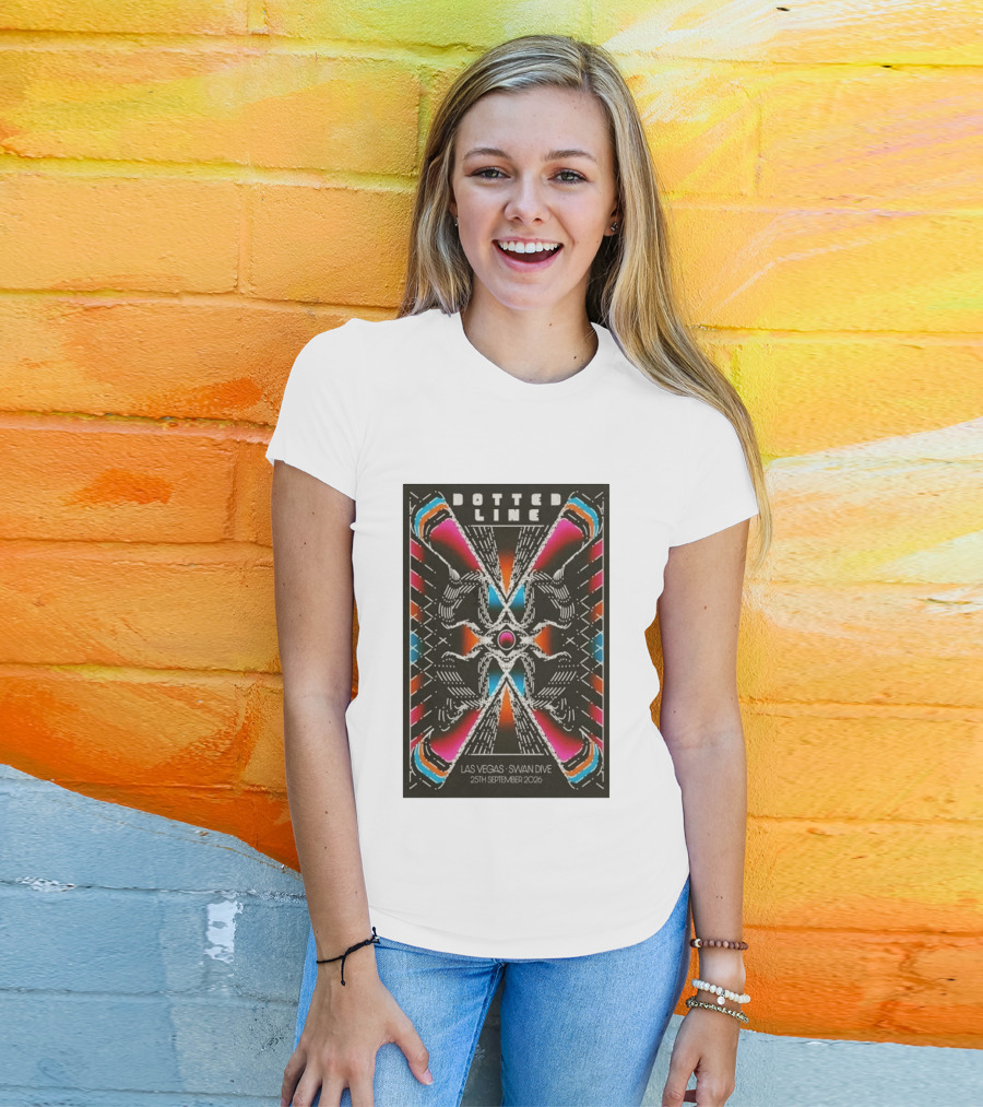 Dotted Line Las Vegas Swan Dive September 25 2026 Concert T-Shirt