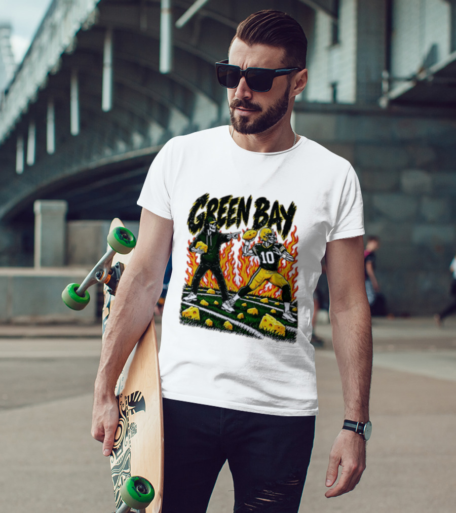 Green Bay Packers Football Skeleton Player Cheeseheads 2026 T-Shirt
