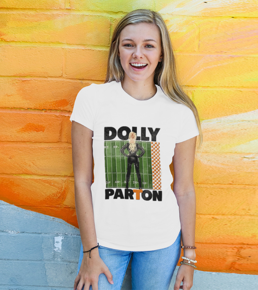 Dolly Parton Tennessee Volunteers Football Field T-Shirt