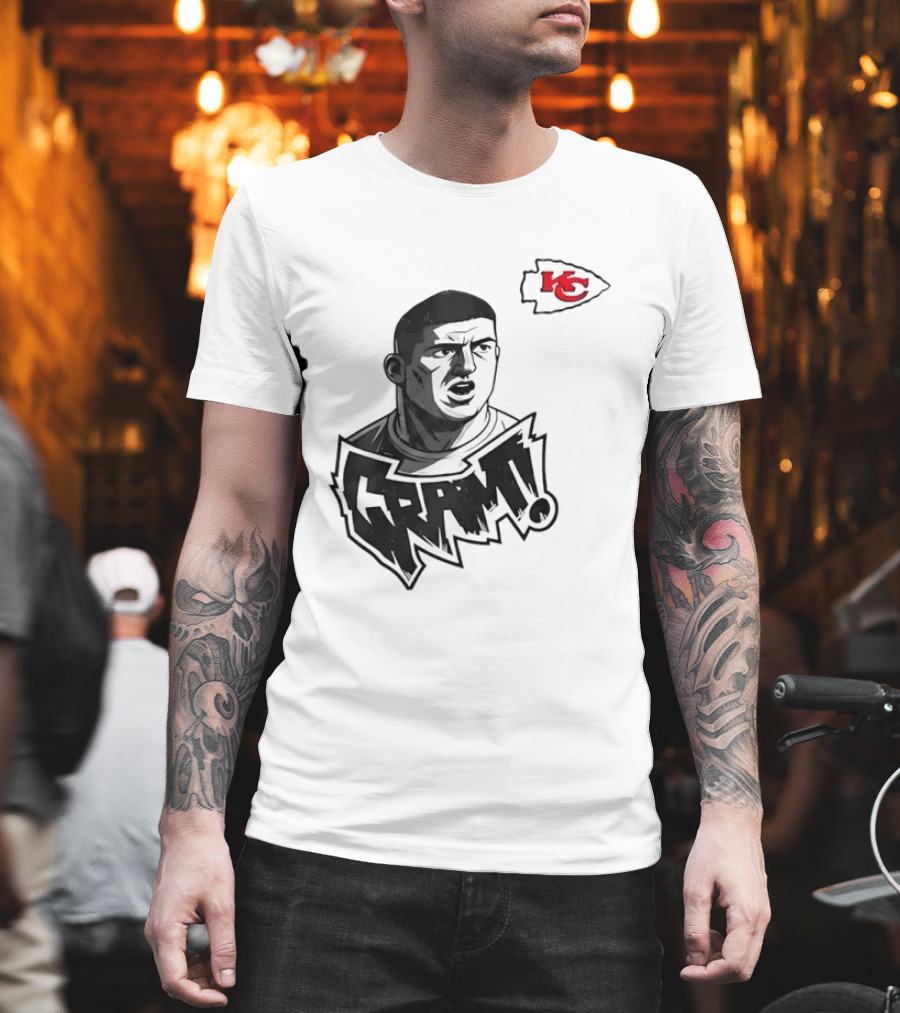 Travis Kelce Kansas City Chiefs GRAM NFL Football Star T-Shirt