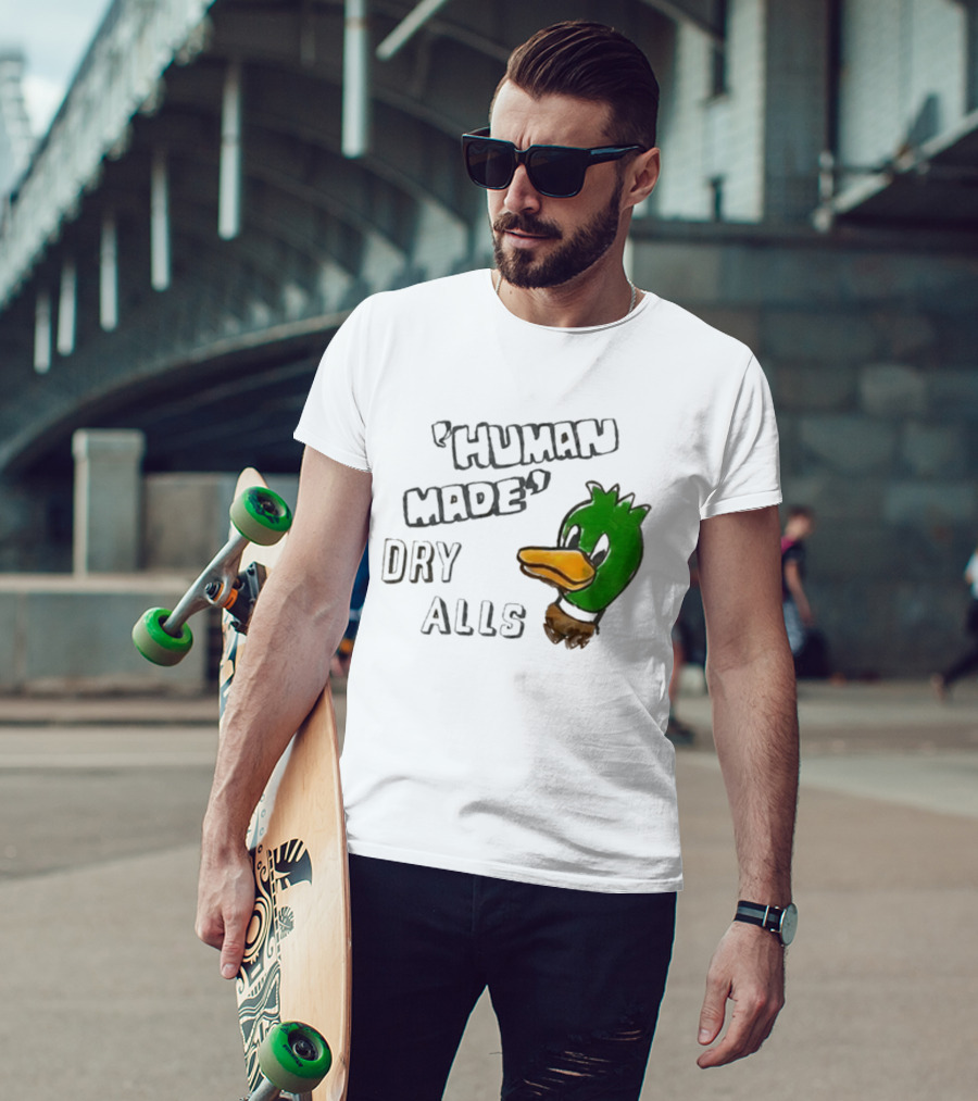 J Hope Human Made Dry Alls Green Mallard Duck T-Shirt