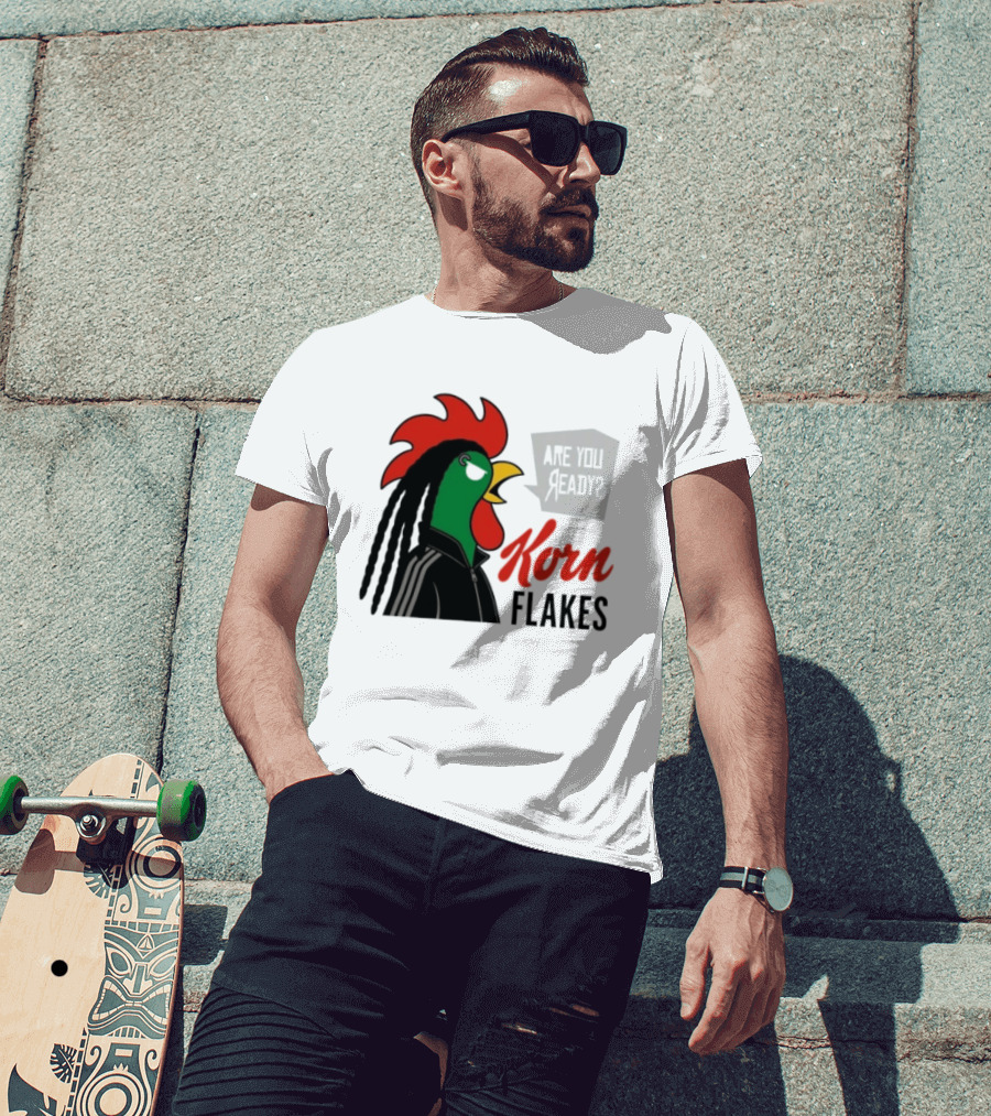 Korn Flakes Are You Ready Rooster Nu Metal T-Shirt