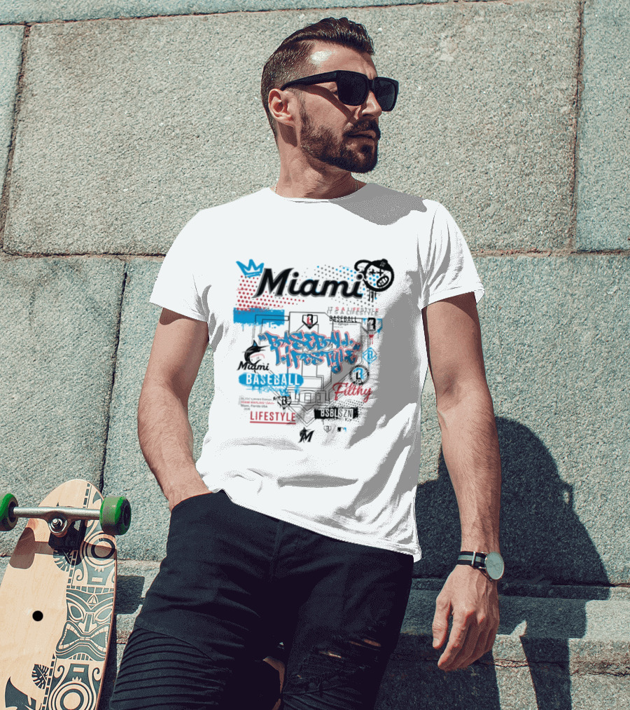 Miami Marlins Baseball Lifestyle It's A Lifestyle Vibes And Rhythm T-Shirt