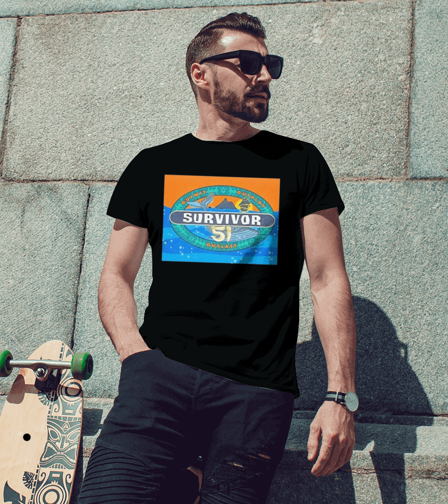 Survivor 51 Outwit Outplay Outlast Whale And Ship Reality TV T-Shirt