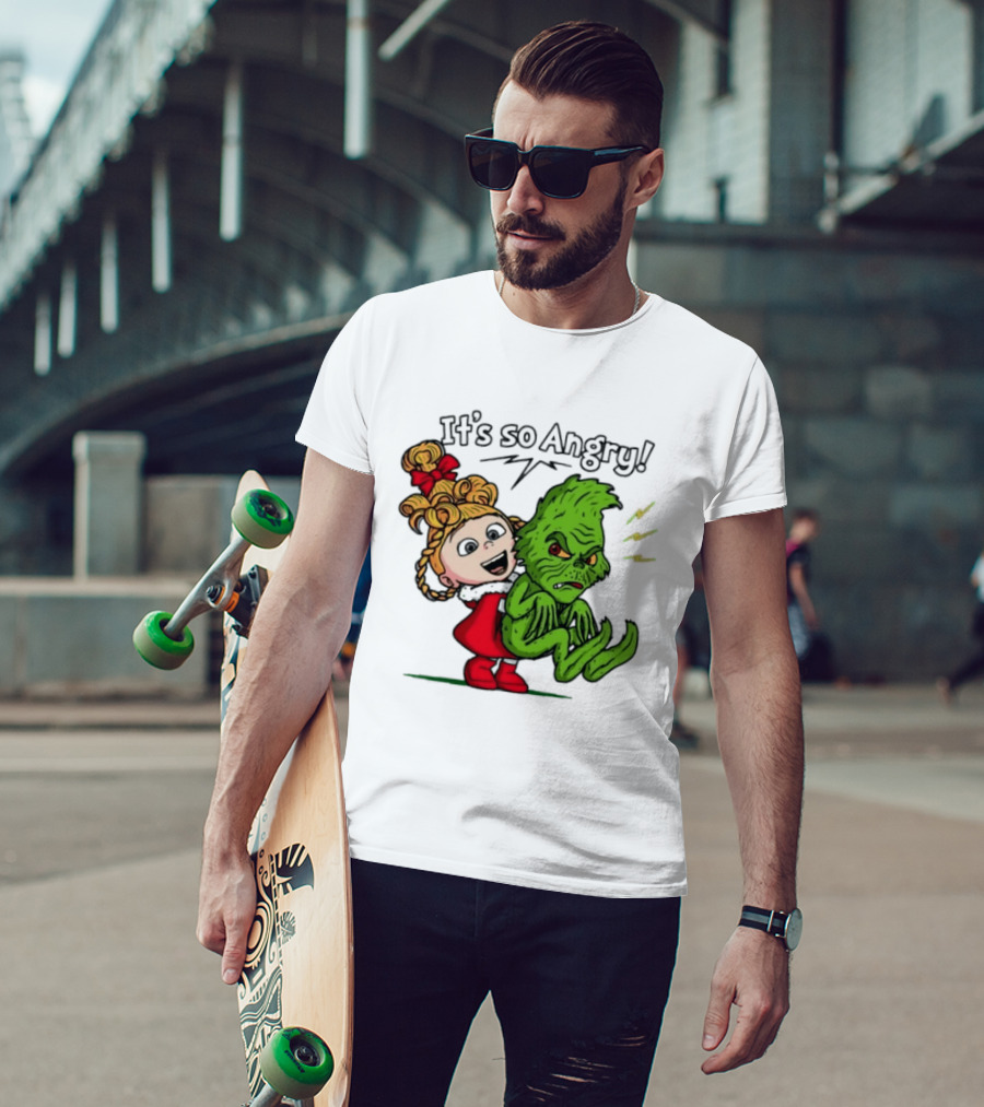 Cindy Lou Who Grinch It's So Angry Holiday Scene T-Shirt