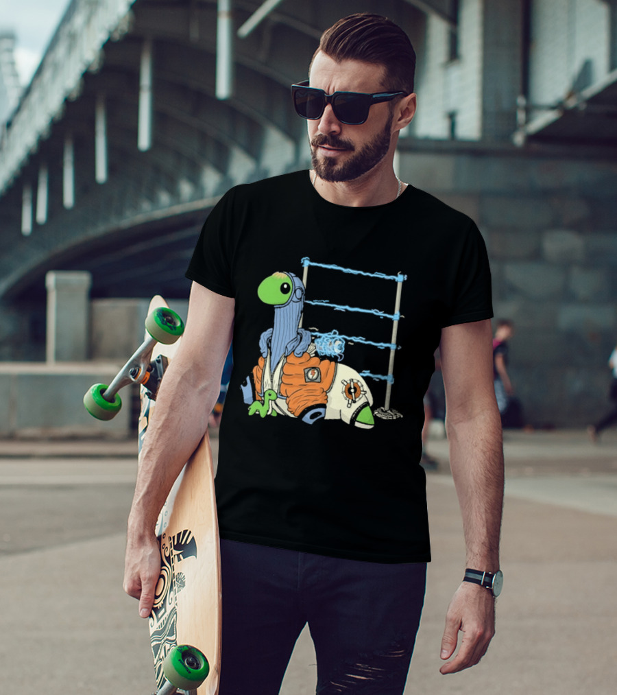 Wattson Nessie Apex Legends Character With Baby Nessie And Fences T-Shirt