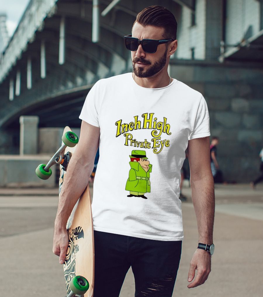 Inch High Private Eye Detective Cartoon Character 1970s Nostalgia T-Shirt