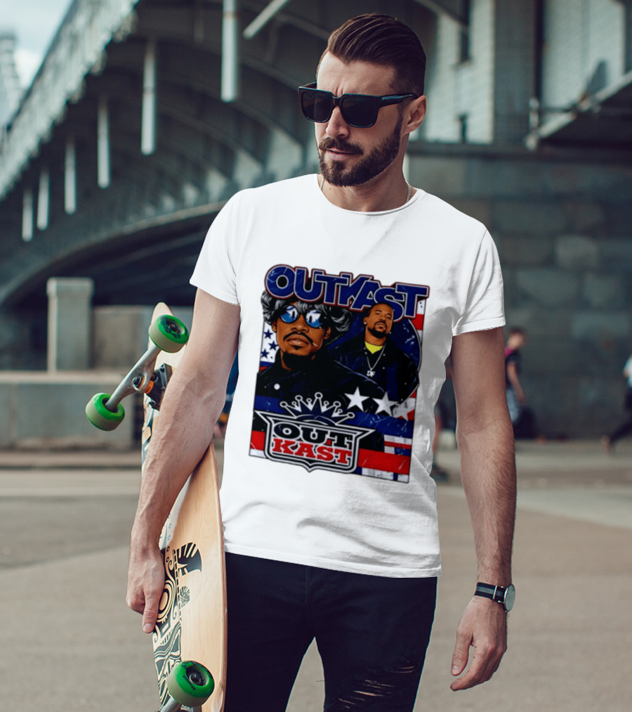 Outkast Legendary Duo Music Icon Stars And Stripes T-Shirt